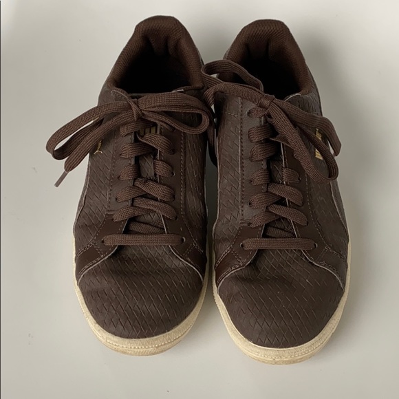 Retro Faux Leather Puma Sneakers - Picture 5 of 7